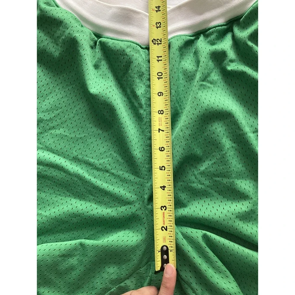 Nike Shorts Lebron James Men 2XL Green Mesh Basketball Colorblock Drawstring